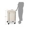 45-Gallon Laundry Hamper with Rolling Wheels and Powder-Coated Frame Included Fabric Bag
